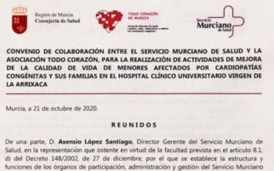 Convenio con el Servicio Murciano de Salud
